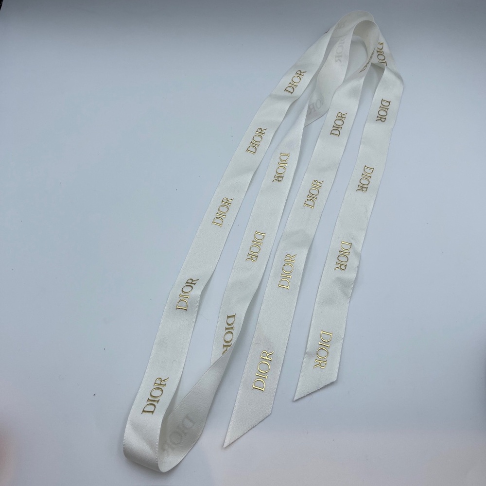 Dior white gold ribbon decoration gift wrapping 178cm
